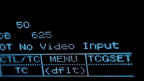 Blinking No Video Input Signal On VCR