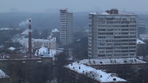 City Time Lapse In The Evening