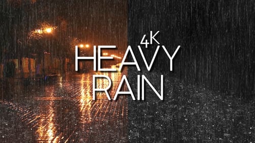 Realistic Falling Rain Loopable Overlay Effect