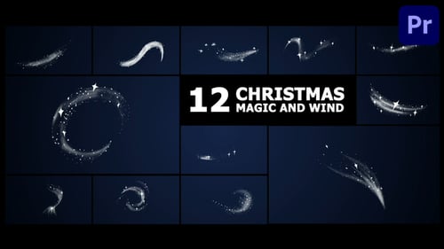 Dynamic Animated FX Pack with Sparkles and Wind for Holiday Videos