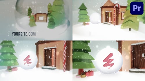 Snow Globe Logo Reveal for Premiere Pro