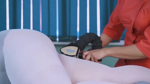 Woman Receiving LPG Massage Treatment