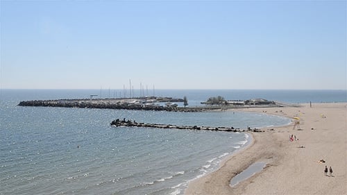 Large Beach and Bay Panorama