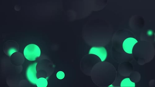 Flashing particles on black background
