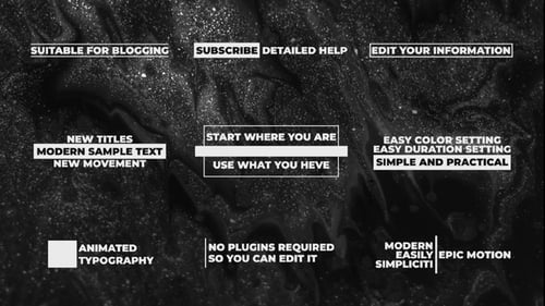 Typography Text Titles for DaVinci Resolve.