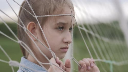 Sad Depressed Girl Feels Lonely