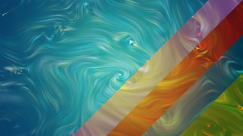 Abstract Fluid Swirling Colorful Background Loops