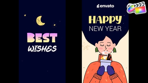 Historias de logotipos navideños para FCPX