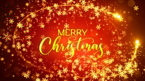 Sparkling Christmas Wishes and Holiday Greeting