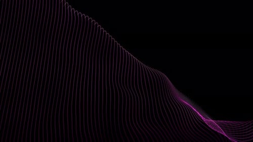 Flowing Abstract Geometric Wave Lines Background