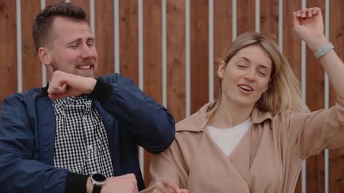 Lovely Happy Couple Dancing Together