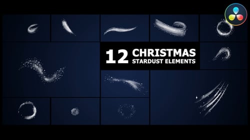 Weihnachts-Stardust Elements | DaVinci Resolve