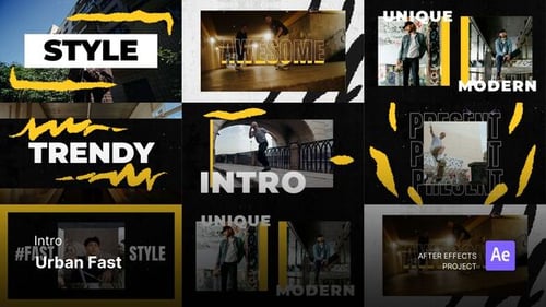 Intro/Opening - Urban Fast After Effects Project Files