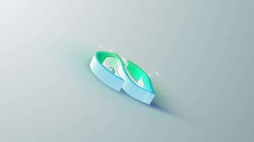 Elegant Glass Logo Reveal with Smooth Light Transitions