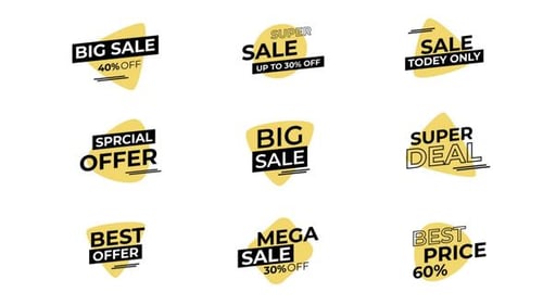 Modern Animated Sales Offer Titles