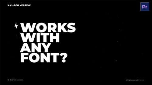 Bold Text Animation \ PP