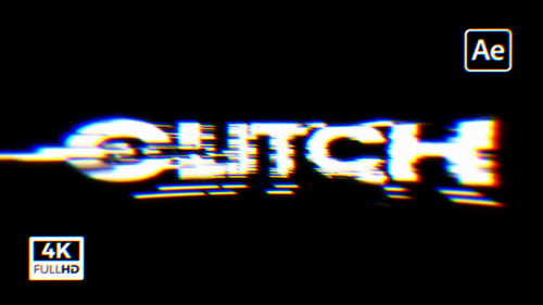Digital Glitch Logo Reveal Opener