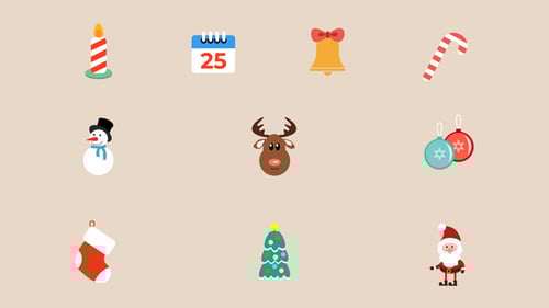 Íconos navideños FCPX