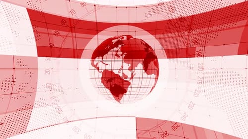 3D-Weltkarte Technologie-News-Hintergrund