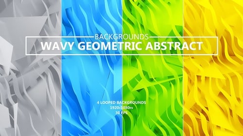 Wellenförmige geometrische abstrakte Hintergründe