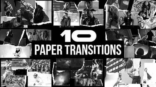 Transición de marco congelado de Paper Style