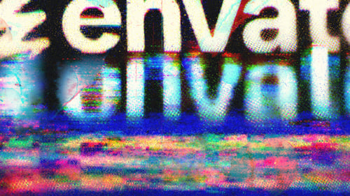 Glitch Distortion Logo Intro