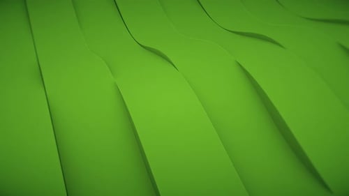3d Wavy Green Stripes