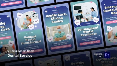 Social Media Reels - Dental Service Premiere Pro Templates