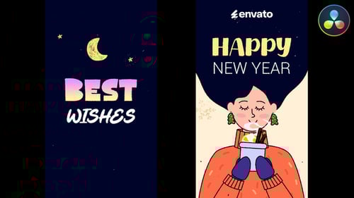 Christmas Mood Logo Stories for DaVinci Resolve