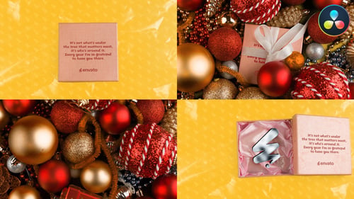 Christmas Gift Hand Made Logo | DaVinci Resolve