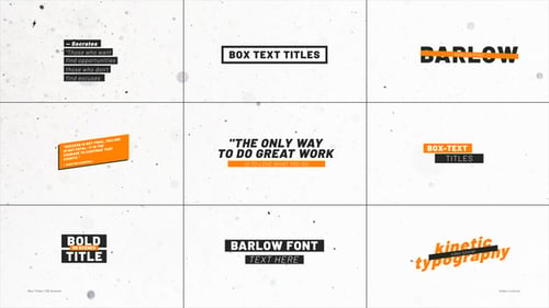 Box Titles 2.0 | After Effects
