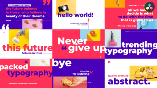 Titles Transitions \ DR