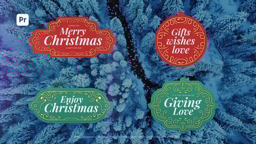 Chrismas Lower Thirds | for Premier Pro (MOGRT)