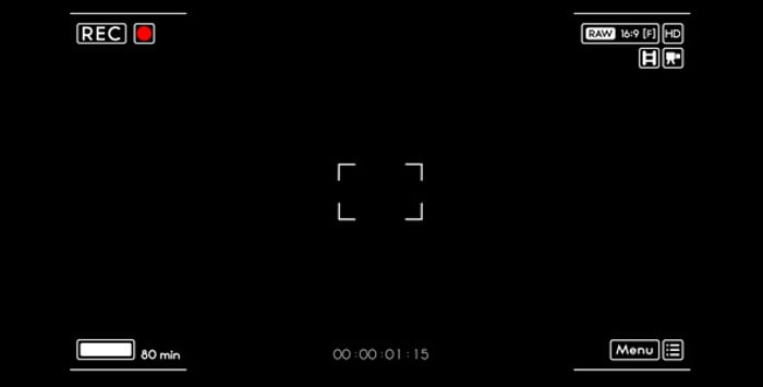 Camera Recording Screen 01, Interface Effects Motion Graphics ft. rec ...