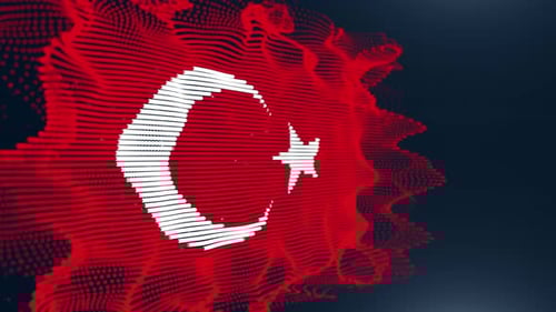 Turkey Particle Flag