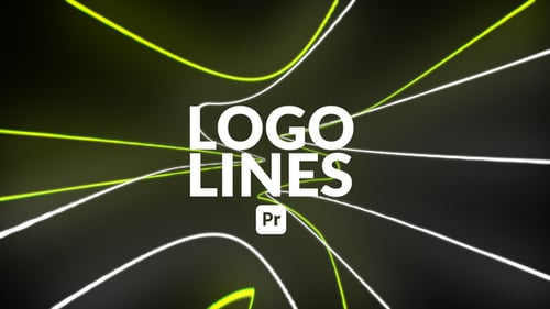 Logo Lines for Premiere Pro - Minimal Linear Brand Reveal Animation Template