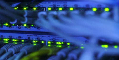 Network Server Lights and Ethernet Cable Connections