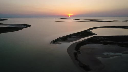 Unusual Islands on a Beautiful Lake
