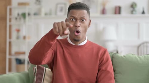 Portrait of African Man Feeling Angry, Fighting