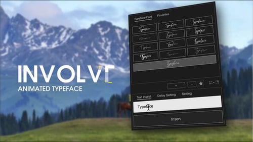Animated Typeface - Involve