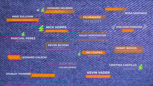 Modern Glass Lower Thirds for Professional Video Projects