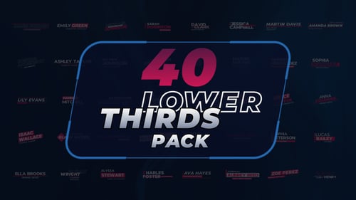 Dynamic Lower Thirds Pack for Professional Video