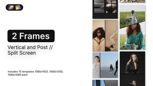 Split Screen Vertical and Post - Frames 2 for FCPX