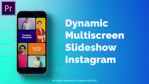 Dynamic Colorful Vertical Split Screen Slideshow Presentation