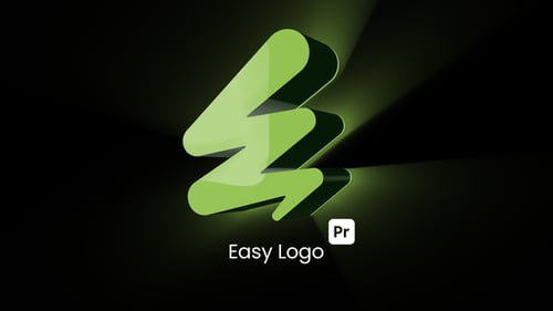 Easy Logo Reveal with Customizable Glow for Premiere Pro