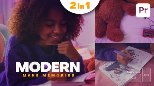 Modern Multiscreen Slideshow with Dynamic Glitch Effects