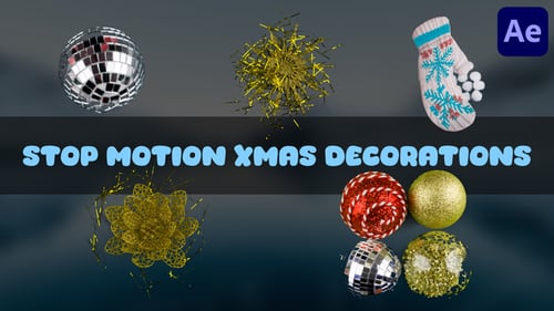 Stop Motion Xmas Decorations for After Effects