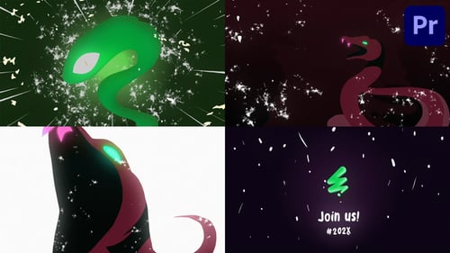 Abridor de serpientes de Año Nuevo | Premiere Pro MOGRT