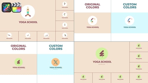 Yoga School Logo Reveal for FCPX