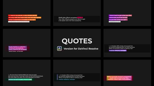 Quotes | DaVinci Resolve